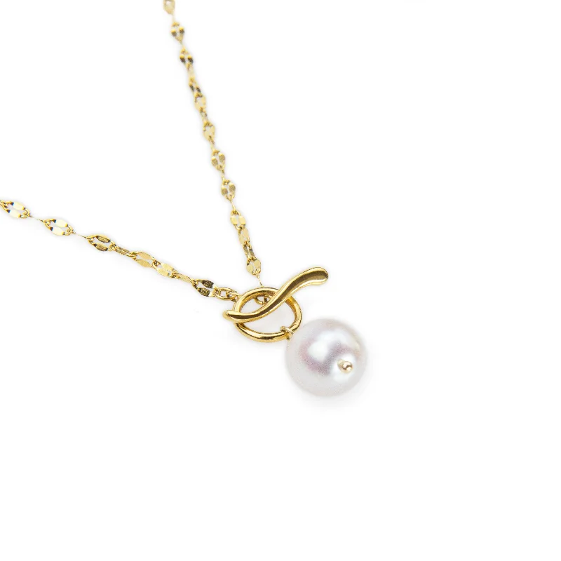 Necklaces and pendants with diamond pendants for a luxurious sparkling effect-Walk on Water Pearl Necklace