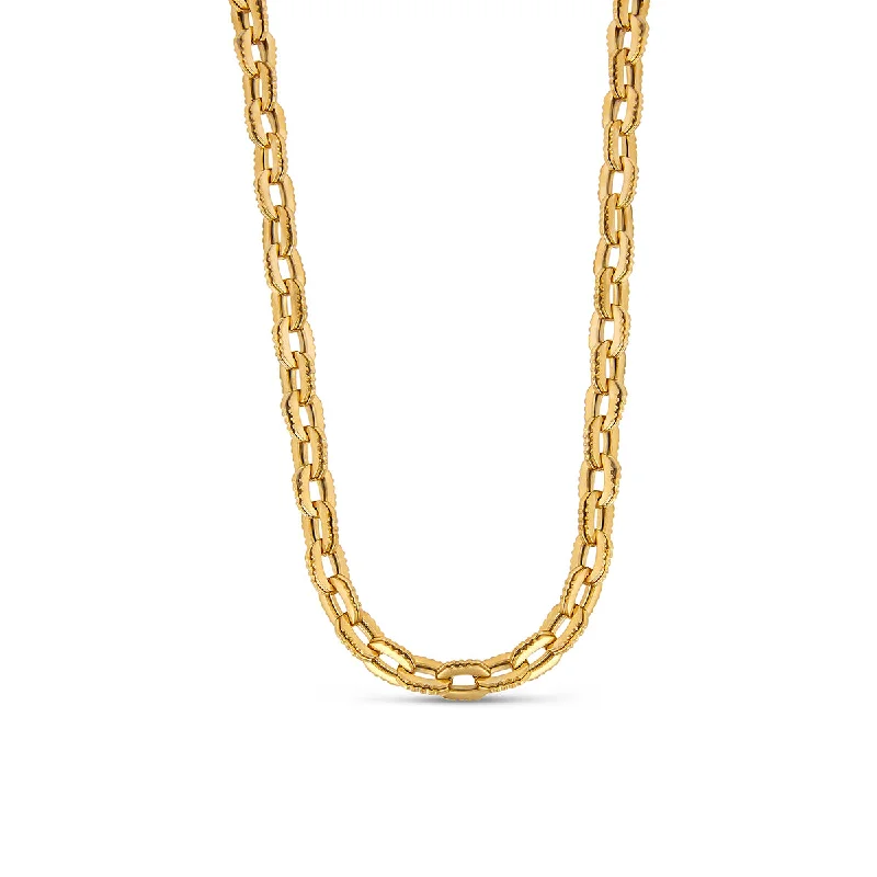 Best necklaces and pendants with zodiac signs for a celestial, astrology-inspired vibe-Camden Chunky Link Necklace - Gold