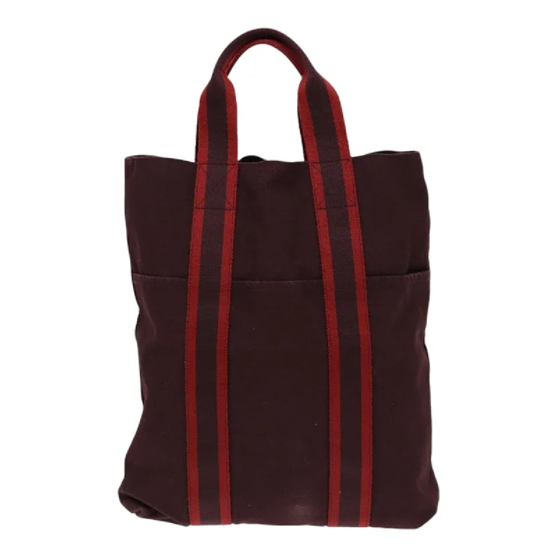 Handle bags with wide openings for access -Hermès Fourre Tout  Canvas Tote Bag (Pre-Owned)