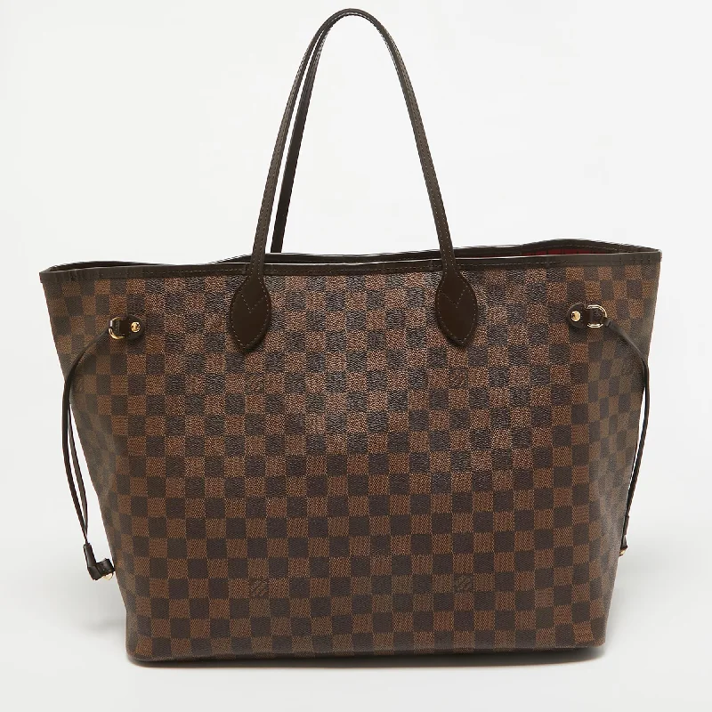 Handle bags with waterproof lining for protection -Louis Vuitton Damier Ebene Canvas Neverfull Gm Bag