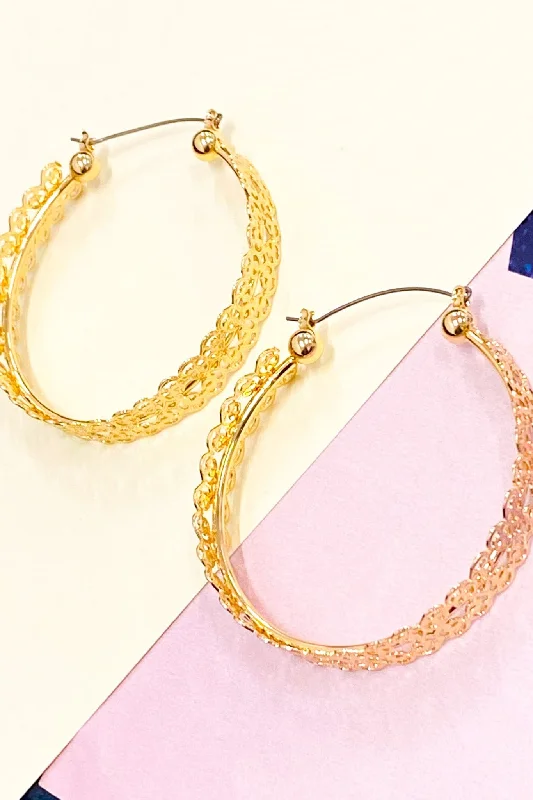 Drop Earrings for Prom Night -Shree Filigree Hoop Earrings