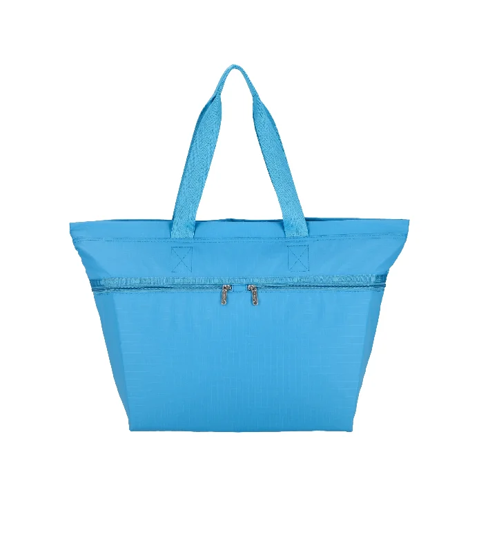 Handle bags with spacious interiors for storage -Carlin Zip Top Tote Bag