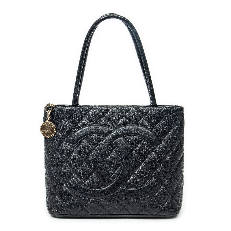 Handle bags with neutral leather for elegance -Timeless Medallion Tote