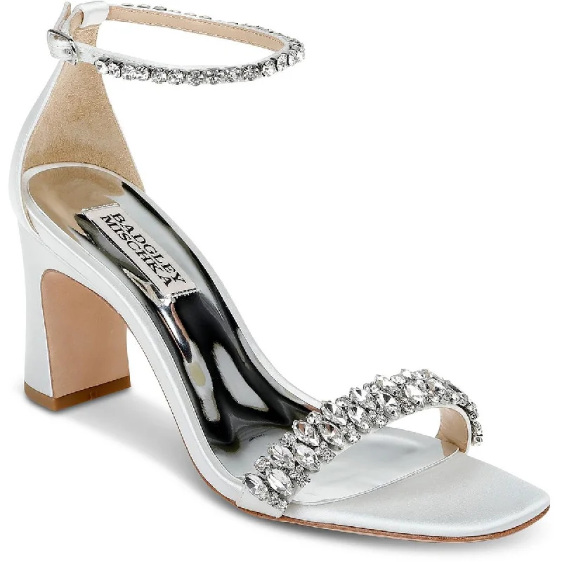 Casual sandals for men with slip-on design and cushioned support for easy wear-Badgley Mischka Womens Harriet  Rhinestone Heels