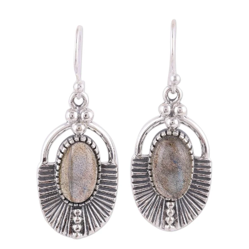 Drop Earrings for Engagement Party -NOVICA Mystic Glamour, Labradorite dangle earrings