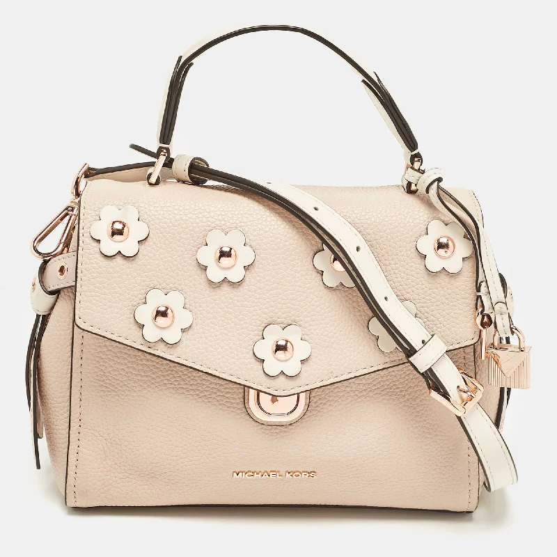 Handle bags with soft leather for luxury -Michael Kors Tricolor Leather Small Embellished Bristol Top Handle Bag