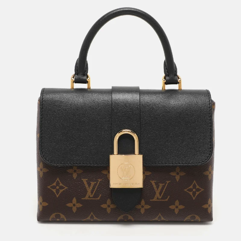 Handle bags with detachable pouches for versatility -Louis Vuitton Monogram Canvas And Leather Locky Bb Bag