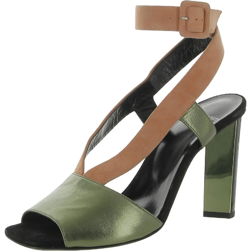 Waterproof sandals for women with durable straps and slip-resistant soles-Pierre Hardy Womens Leather Heels