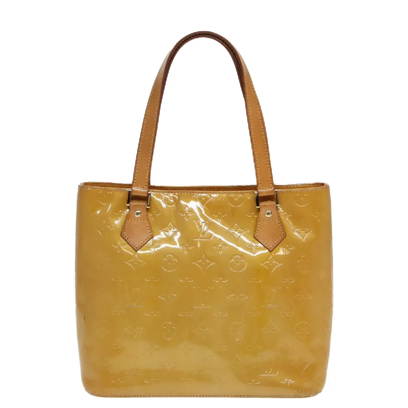 Handle bags with retro logos for charm -Louis Vuitton Houston  Patent Leather Tote Bag (Pre-Owned)