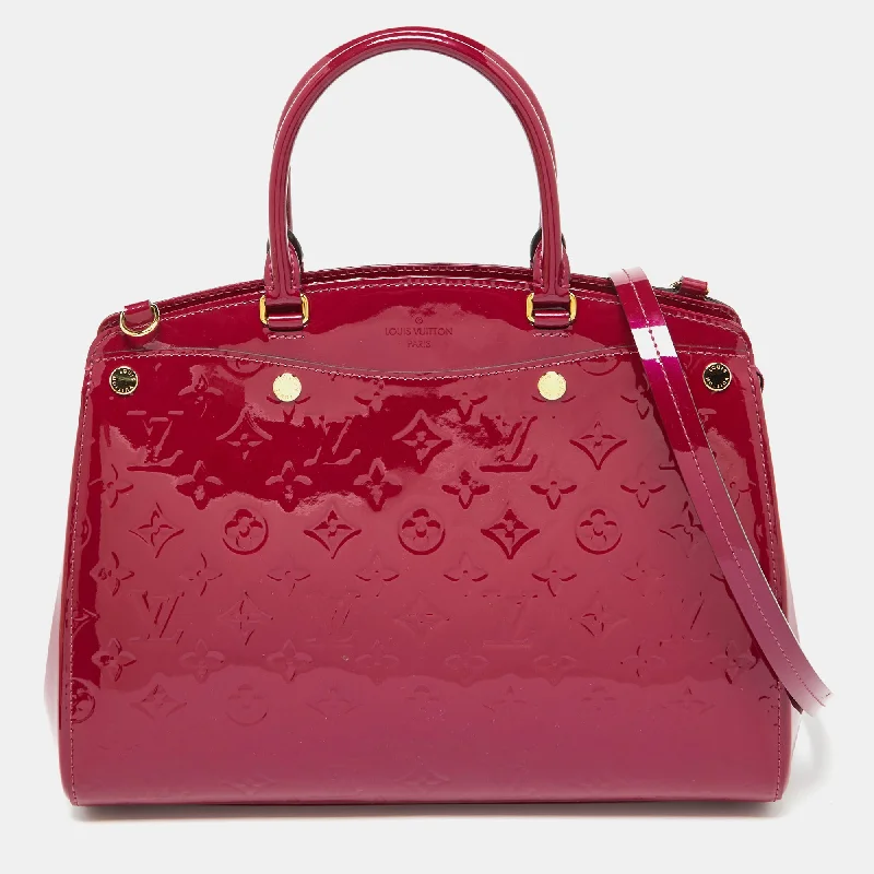 Handle bags with floral prints for spring -Louis Vuitton Griotte Monogram Vernis Brea Mm Nm Bag