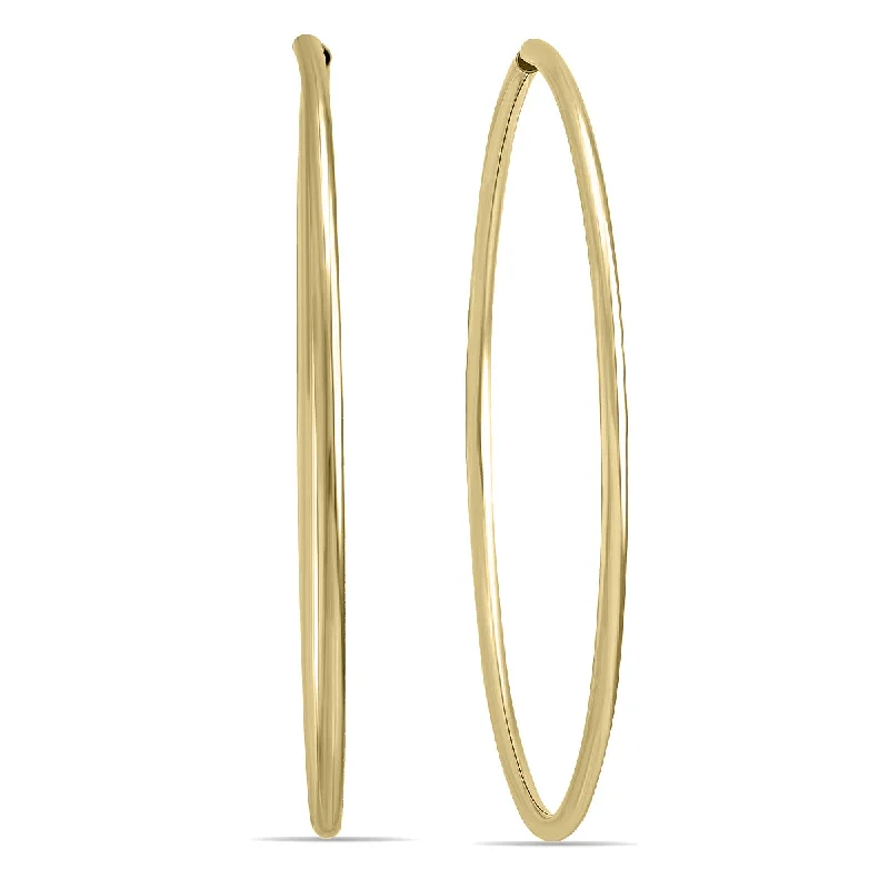 Drop Earrings for Formal Attire -38Mm Endless 14K Yellow Gold Filled Thin Hoop Earrings