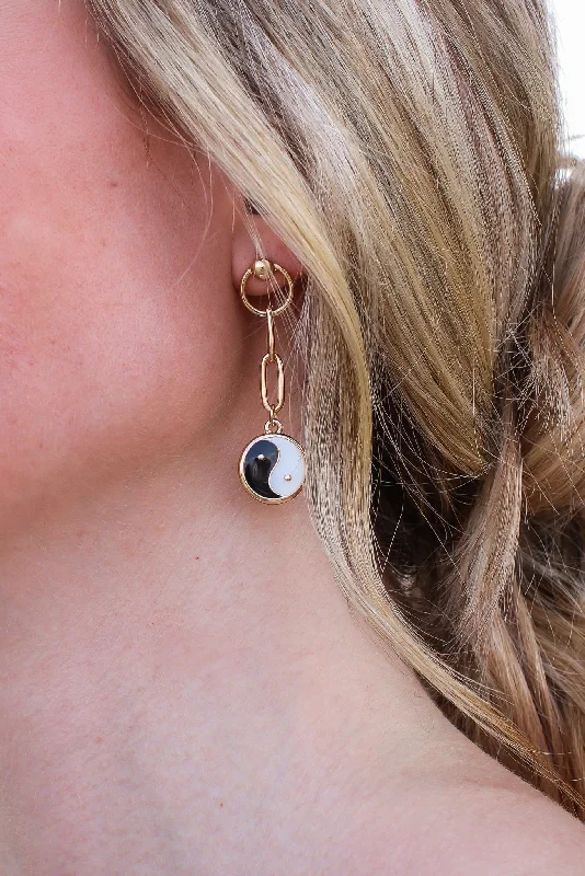 Drop Earrings with Animal Motifs -All About Balance Yin Yang Earrings