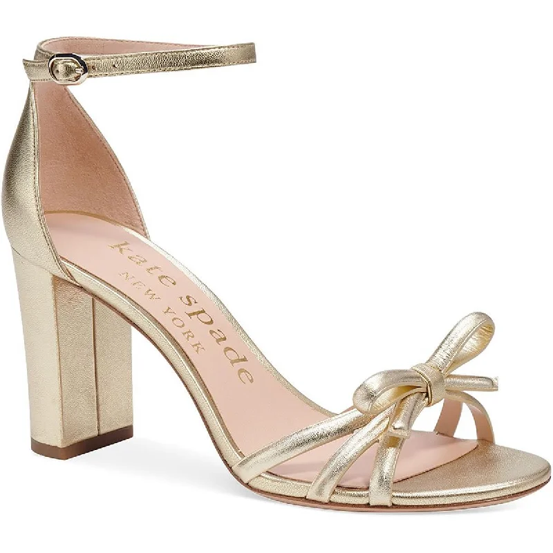 Trendy sandals for women with gladiator style and buckle details for flair-Kate Spade New York Womens Flamenco Patent Leather Strappy Heels