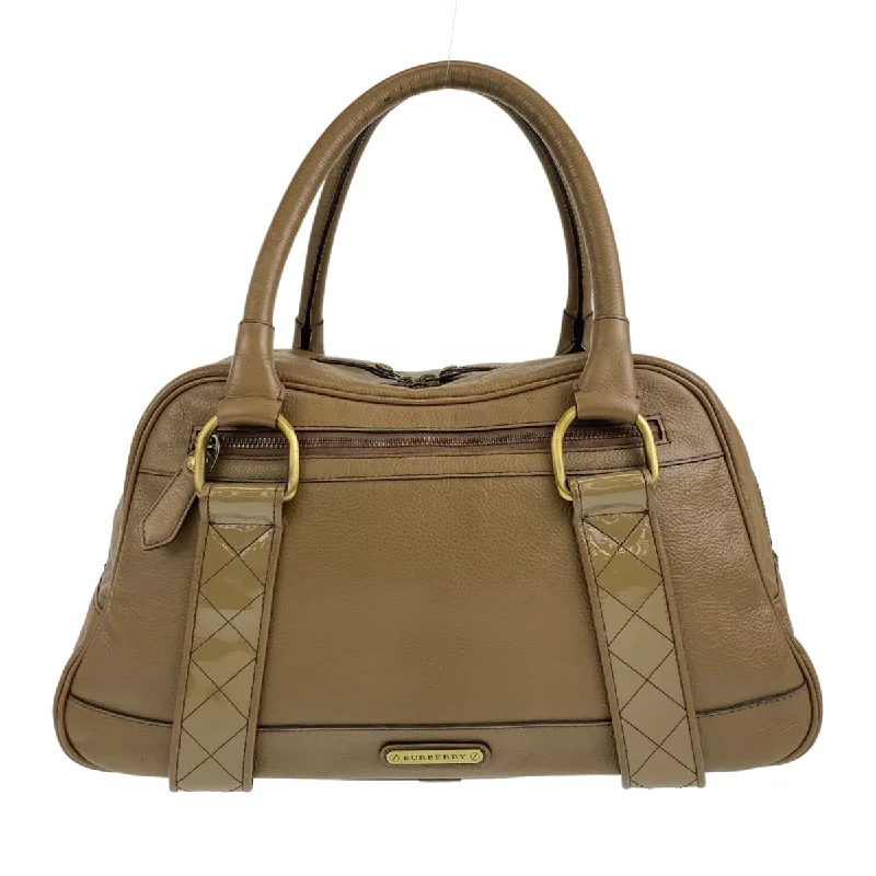 Handle bags with minimalist sleek silhouettes -Burberry Leather Checkered Handbag Shoulder Bag