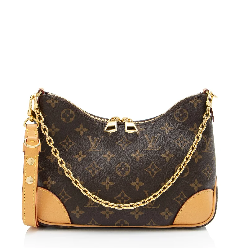 Handle bags with soft leather for luxury -Louis Vuitton Monogram Canvas Boulogne NM Shoulder Bag