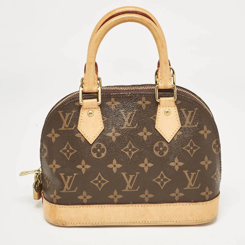 Handle bags with polka dots for fun -Louis Vuitton Monogram Canvas Alma Bb Bag