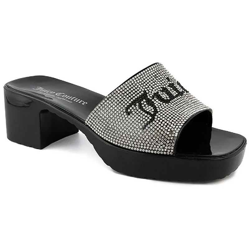 Comfortable sandals for men with textured footbed and durable straps for long wear-Juicy Couture Womens Harmona  Logo  Heels