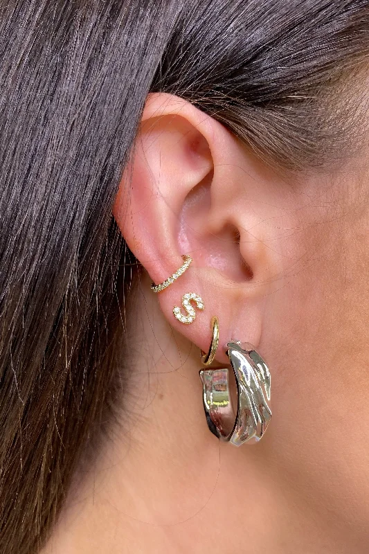 Animal Print Drop Earrings for Fun -Alcee Detailed Hoop Earrings