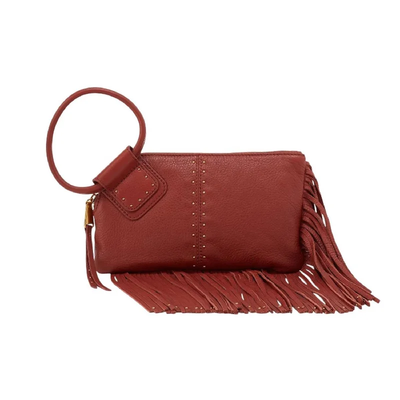 Reversible handle bags offering dual design styles -Women's Sable With Fringe In Rust