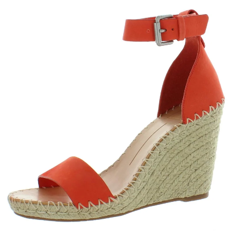 Stylish sandals for women with thong style and colorful detailing for fun-Dolce Vita Womens Noor Leather Ankle Espadrille Heels