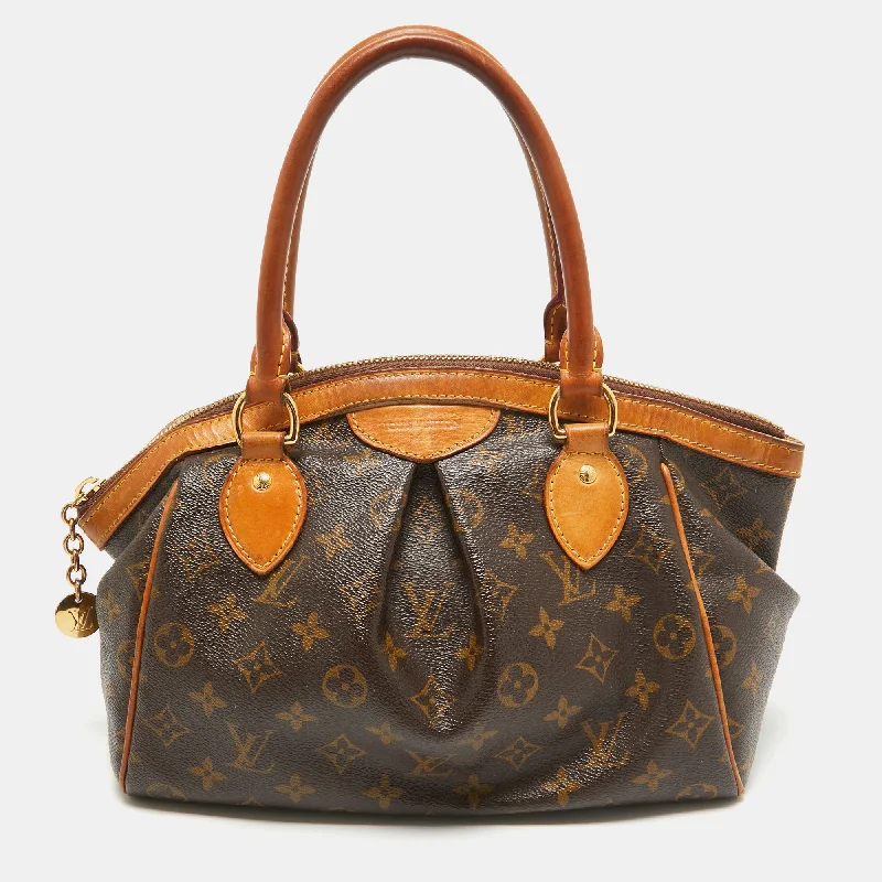 Cotton handle bags for lightweight casual wear -Louis Vuitton Monogram Canvas Tivoli Pm Bag