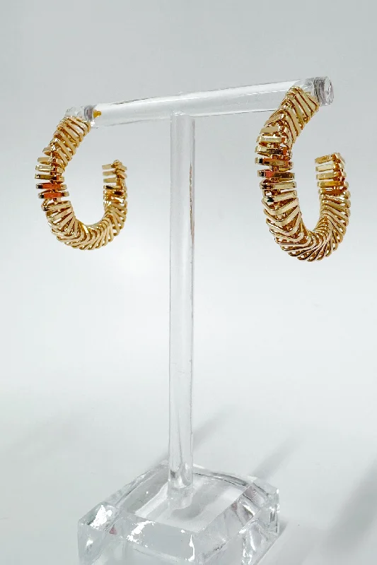 African Drop Earrings with Culture -Immaculate Taste Twist Spiral Hoop Earrings