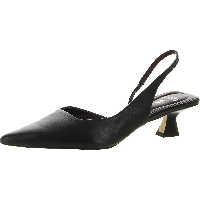 Elegant sandals for women with rhinestone accents and ankle straps for formal looks-Franco Sarto Womens Devin Comfort Insole Pointed Toe Slingback Heels