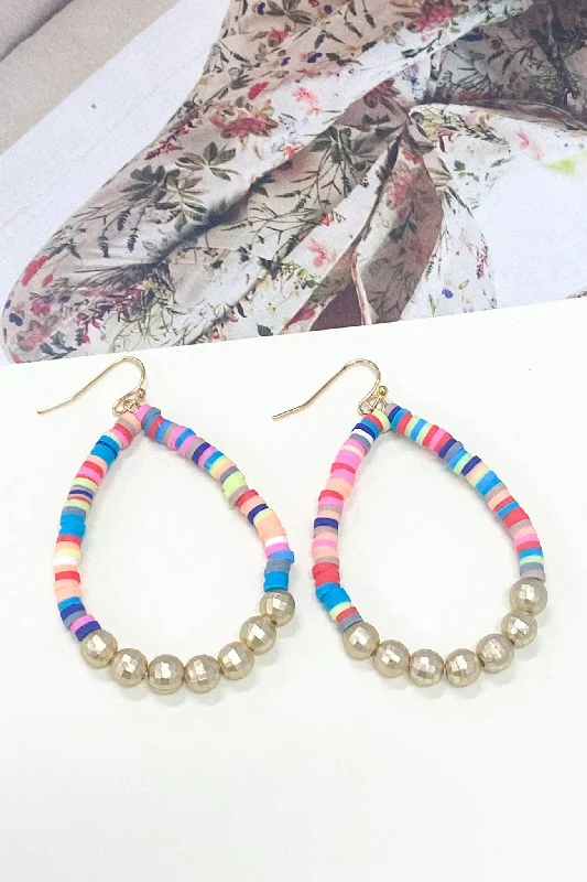 Beaded Drop Earrings for Party -Abeni Beaded Drop Earrings