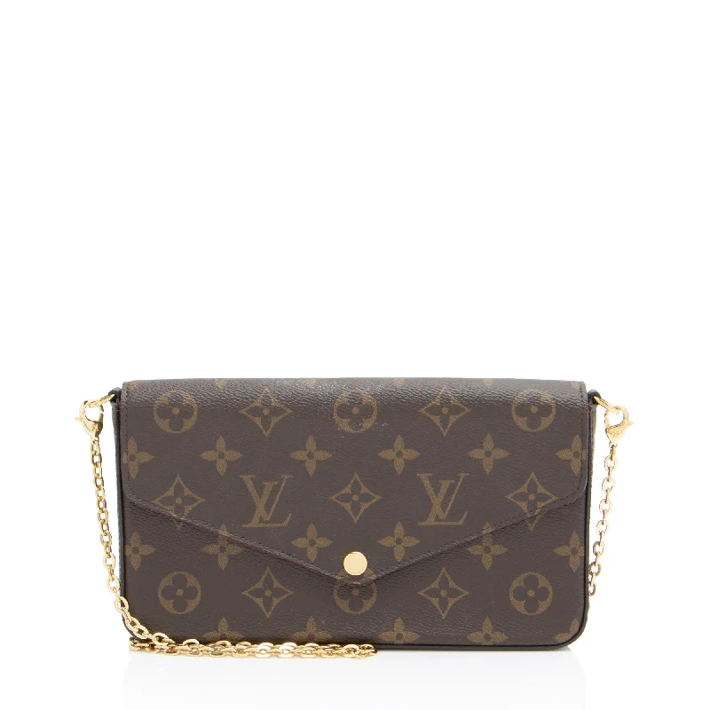 Handle bags with floral prints for spring -Louis Vuitton Monogram Canvas Felicie Pochette