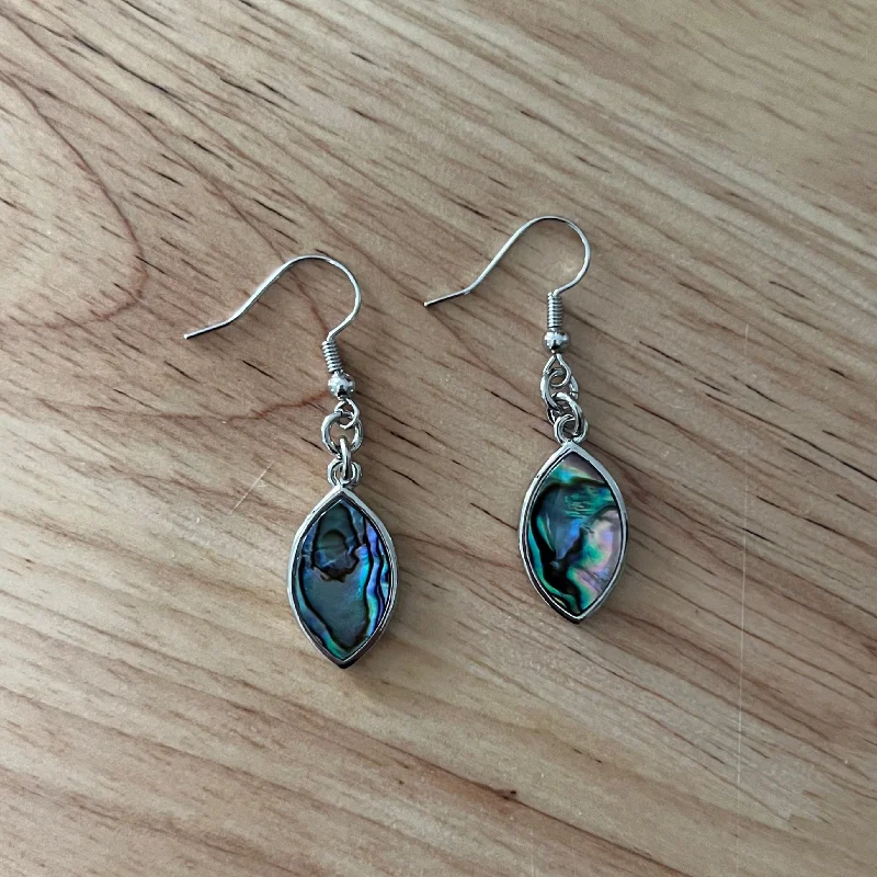 Stylish hoop earrings with diamond accents for an elegant and sparkling effect-Abella Boho Earrings - Stunning Abalone Shell