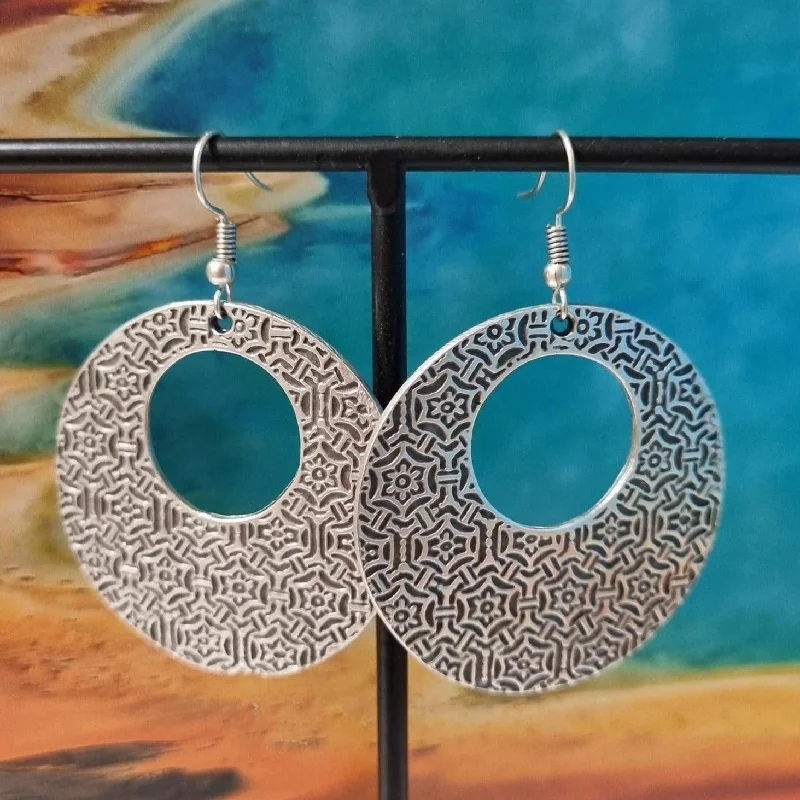 Best hoop earrings with satin ribbons for a soft, feminine appearance-Anatolian Boho Earrings - "Dyva"