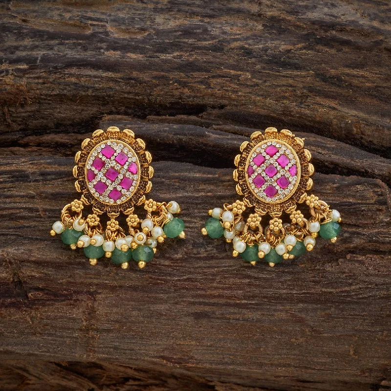 Hoop earrings with textured finishes for a vintage and classic style-Antique Earring 176922