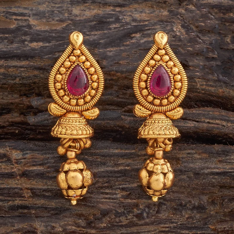 Best hoop earrings with satin ribbons for a soft, feminine appearance-Antique Earring 177913