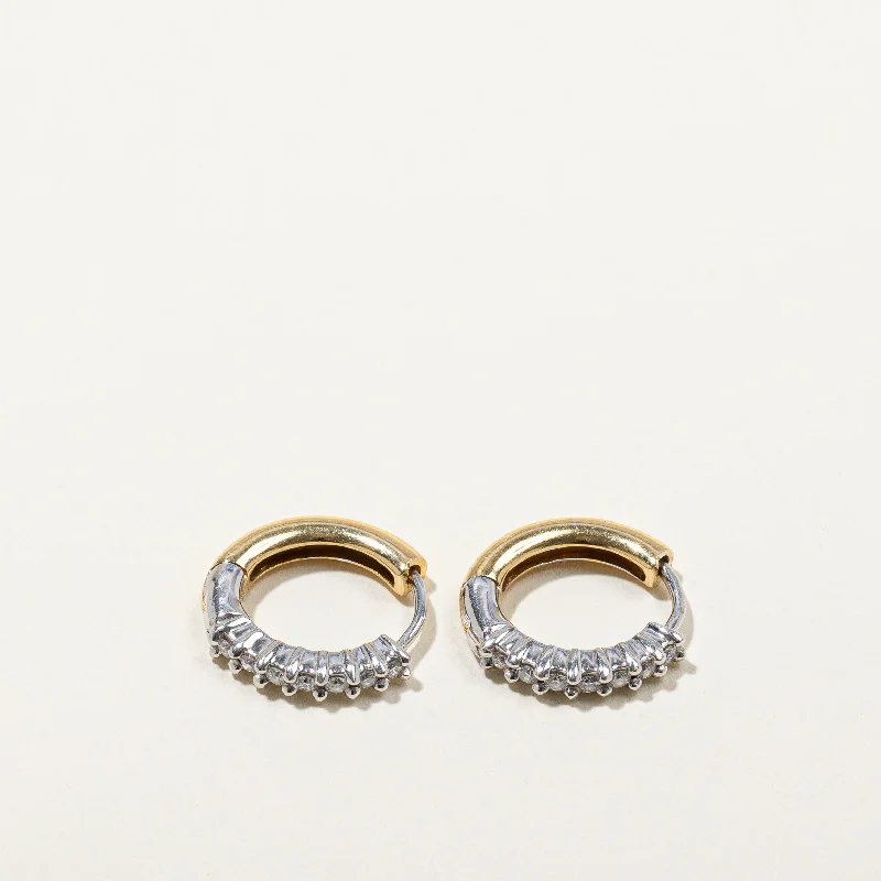 Best hoop earrings with snake-inspired designs for an edgy and fierce vibe-'Birks' Diamond Hoop Earrings | 0.21ctw |