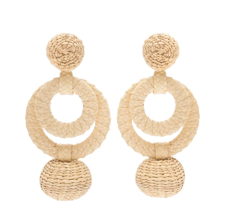 Best hoop earrings with vintage-style detailing for a nostalgic and timeless look-Carioca Earring In Natural