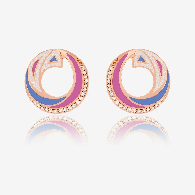 Best hoop earrings with Swarovski crystals for added sparkle and luxury-Meenakari Zircon Earring 169729