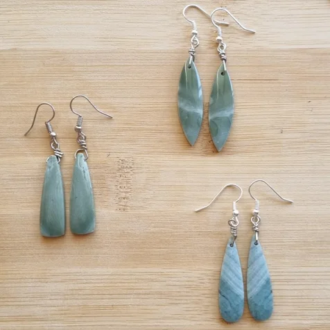 Best hoop earrings with oval shapes for a unique and elongated design-Polychrome Jasper Stone - Boho Earrings